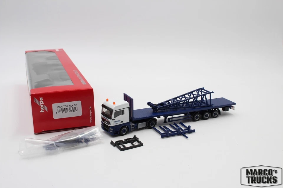 Herpa MAN TGX Kopfstück Liebherr LR 1600/2 Spitze "Wasel" 307222 1:87 /H20641 - Image 1 of 1