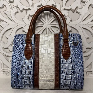 Cartera Brahmin Cami Azul Costero Odysea Melbourne Cuero - Imagen 1 de 9