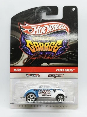 Hot Wheels Pass'n Gasser White CHASE Larry's Garage #16/39 Real Riders Ford - Image 1 of 4