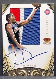 2012-13 Preferred Joe Dumars Crown Royale Silhouettes Game-Used Patch Auto /25 - Picture 1 of 2