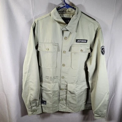 Chaqueta Avirex M65 Light Army Para Hombre Pequeña Militar Verde Dragón Bordada Foto 1 de 4
