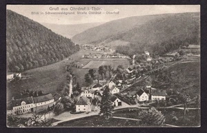 Ansichtskarte Ohrdruf Gruß aus Ohrdruf gelaufen Feldpost 1916 - Picture 1 of 2