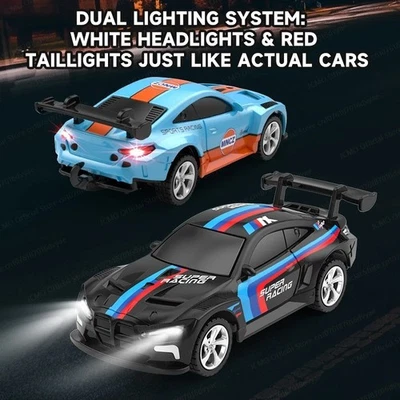 1:64 2.4G Rc Car High Speed Alloy Mini Remote Control Car APP Multi-Mode Control - Image 1 of 4