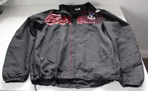 Crystal Palace Jacket Men's Large Black Macron Jacket with Hood in Zipped Pouch - Picture 1 of 5