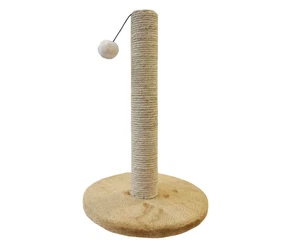 Kratzbaum Katzenkratzbaum Katzenbaum Holz mit Katzenspielzeug Sisal 60cm Unizoo - Picture 1 of 1