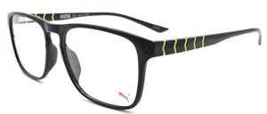 PUMA PU0135O 001 Men's Eyeglasses Frames 53-17-145 Black - Picture 1 of 3
