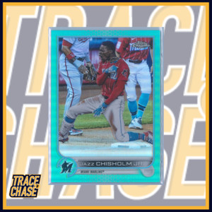 2022 Topps Chrome Baseball Jazz Chisholm Jr. Aqua 089/199 #91