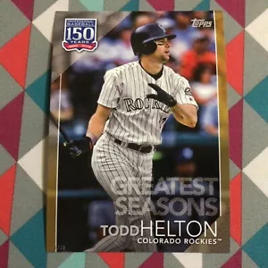 #129 Todd Helton 5x7 - 04/10 Made Gold 2019 Topps 150 Years of Greatest Seasons - Bild 1 von 2