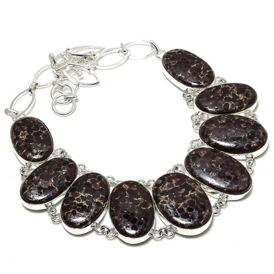 Copper Tourmaline Gemstone Handmade 925 Sterling Silver AAA+ Jewelry Necklace - Image 1 of 4