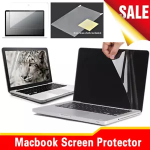 New Premium Screen Protector For Apple Macbook Air 11"13"/Pro 13"14' 15 16''/12" - Picture 1 of 9