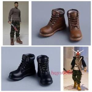 Botas tácticas de combate Martin 1/12 zapatos de senderismo para figura masculina Romankey Nota de 6"" - Imagen 1 de 18