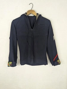 WW2 Era Navy Sailor Top Liberty Cuffs Dragons Military Size 36 Wool - Picture 1 of 8