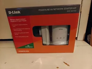D Link D-link Powerline Homeplug AV Network Starter Kit DHP-307AV Boxed Open - Picture 1 of 2