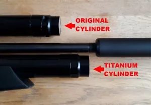 Cilindro de tubo de aire HW110 TITANIO MÁS DISPAROS rifle/carbino LIGERO incienso - Imagen 1 de 7