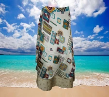 Womens Wrap Skirt, Indian Vintage Sari Skirt, Beige Wear Reversible  One size