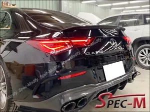 CF JPM Carbon Fiber Tail Lip Spoiler Fits W118 C118 CLA250 CLA35 CLA45 2019+ - Picture 1 of 3