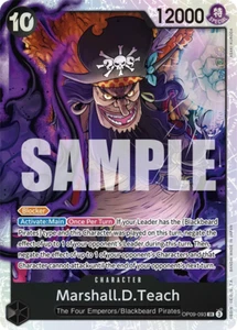 One Piece Emperors in the New World Marshall.D.Teach Super Rare OP09-093 NM EN - Picture 1 of 1
