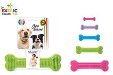 OSSO IN GOMMA DURA GEO BONE GIOCO PER CANE RESISTENTE DA RIPORTO PLASTICA DENTI