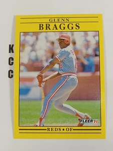Fleer MLB 1991 béisbol Cincinnati Reds #57 Glenn Braggs - Imagen 1 de 2