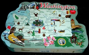 The Cat's Meow Village,Washington State Map,2002 - Picture 1 of 2