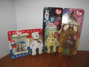 De colección TY 1999 McDonalds Glory The Bear, 2000 Liberty & Britannia Nuevo - Imagen 1 de 2