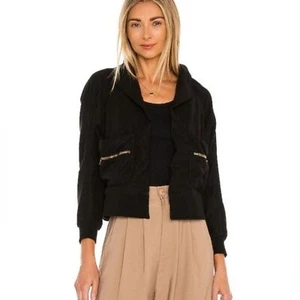 JUNGE FABELHAFTE & KAPUTTE NEU MIT ETIKETT Größe Small FARA WANDELBARE KURZE JACKE schwarz - Bild 1 von 16