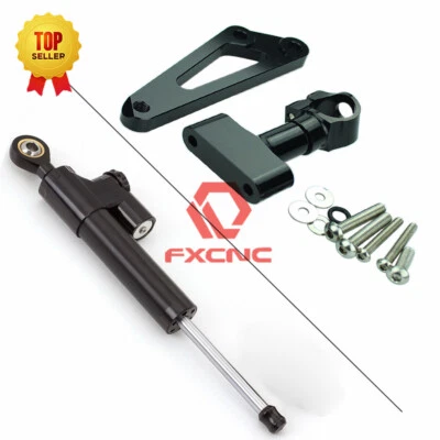 CNC Steering Damper Stabilizer w/ Bracket Kits Fit Honda CB600F HORNET 2007-2016 - Image 1 of 4