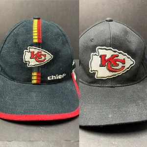 Vintage Kansas City Chiefs Lot/2 Hat Logo Athletic Pro Line Starter NFL Cap - Picture 1 of 12