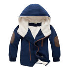 Kids Baby Boys Girls Winter Warm Faux Fur Coat Outerwear Hooded Jacket Clothes