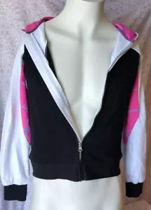 NWT !! Marvel Spider-man Ghost-spider zip up hoodie Youth 13 - Picture 1 of 6