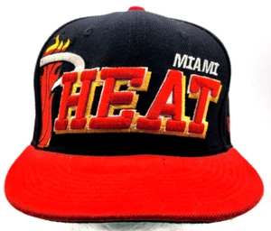 MIAMI HEAT HAT CAP SNAPBACK NEW ERA HARDWOOD CLASSICS ONE SIZE NBA SPELLOUT - Picture 1 of 8