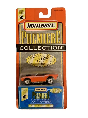 New 1997 Matchbox Premiere Collection World Class Series 17 Dodge Challenger - Image 1 of 4