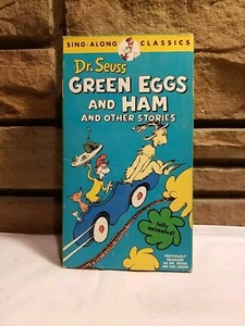 1994 VHS TAPE Dr. Seuss GREEN EGGS AND HAM AND OTHER STORIES Sing Along Classics - Picture 1 of 5