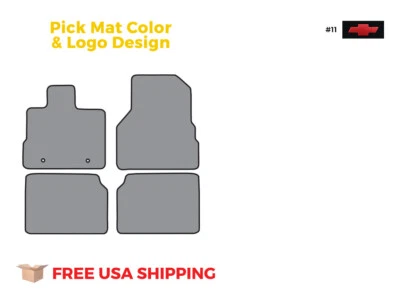 FITS 2010-2017 Chevrolet Equinox Floor Mat 4pc Cutpile Foto 1 de 4