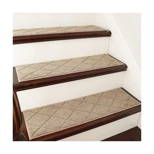 COSY HOMEER Edging Stair Treads Non-Slip Carpet Mat 28inX9in Indoor Stair Run... - Picture 1 of 7