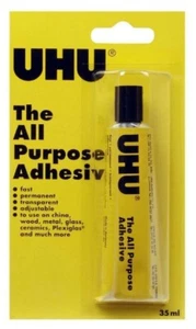 UHU 2535 - 3 x 35ml Tube The All Purpose Clear Adhesive - 2nd Parcel Post - Picture 1 of 12