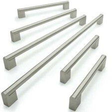Kitchen Cupboard Cabinet Boss Bar Door Handle Brushed Stainless Steel Handles