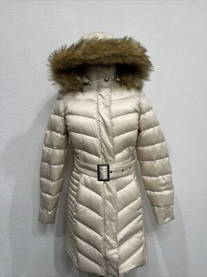 346 Brooks Brothers Cream Puffer Coat Jacket Luxury - Image 1 of 4