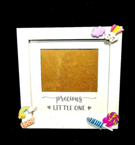 Holz 7x7 Zoll Baby-Fotorahmen "Precious Little One" mit 3 x 4 Zoll Bild - Bild 1 von 8