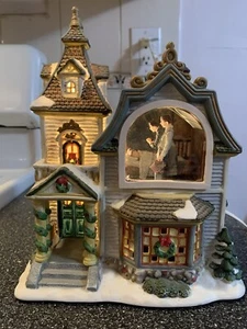 Saturday Evening Post Norman Rockwell Freedom From Fear Lighted Christmas House - Picture 1 of 22
