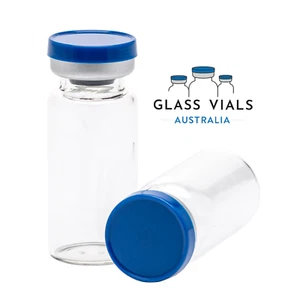 500 x 10ML CLEAR GLASS VIALS UNSTERILE AND UNSEALED FLIP TOP LID | STANDARD - Picture 1 of 5