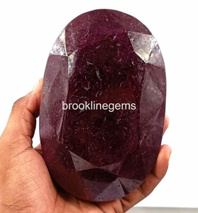 5000 Ct. Natural Huge Red Ruby Oval Faceted Cut EGL CERTIFIED Loose Gemstone - Picture 1 of 8