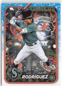 2024 Topps Holiday Baseball Julio Rodriguez Image Variation Seattle #H153 - Picture 1 of 2