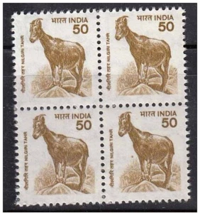 India 2000 Nilgiri Tahr Mammal Fauna Animal Definitive Stamp Blk/4 MNH - Picture 1 of 3