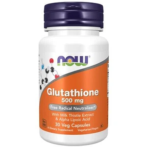 NOW Foods Glutathione 500 mg 30 Veg Capsules - Picture 1 of 7