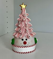 Snowman themed Candy Cane Christmas Tree-