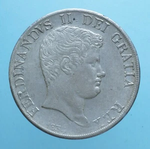 NEAPEL FERDINAND II PLATTE 120 KORN 1834 SAMMLERMÜNZEN SILBER SILVER - Bild 1 von 2