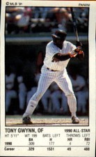 1991 Panini Stickers #99 Tony Gwynn - NM-MT