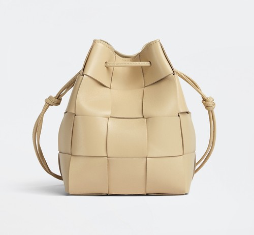 BOTTEGA VENETA Cassetta Porridge Piccola Intrecciato Pelle Borsa a Secchio