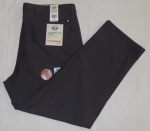 DOCKERS Men's Comfort Knit Chino Straight Fit Pants Dark Gray 38X29 New - Picture 1 of 10